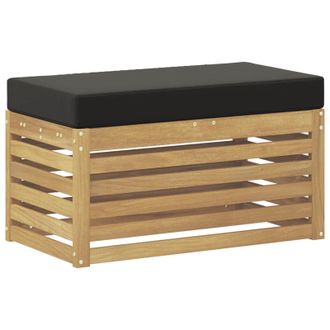 vidaXL Banco De Taburete Exterior Con Coj&iacute;n Blanco 80 X 43 X 45 Cm Vidaxl