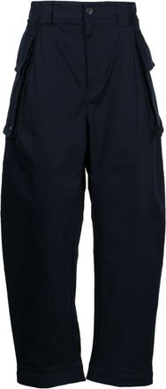Songzio Cutting Curve barrel trousers - men - Polyester/Cotton - 44 - Blue