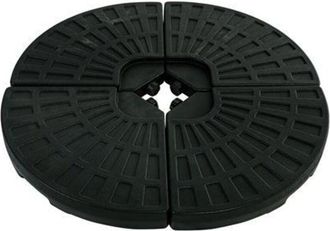 Essenciel Green Pie Parasol Plastico Rellenable 52l. Negro Piedpa030