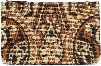 Toteme Threefold Paisley Clutch in Rye/black at Nordstrom