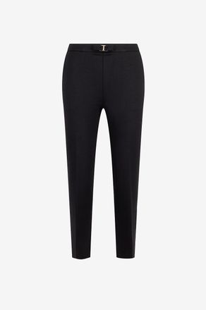 Twinset Hose mit geradem Bein aus Viskose