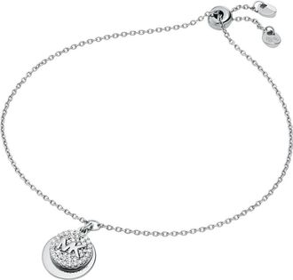 Michael Kors Zilveren Zirkonia Armband- Tijdloze Charme - Dames - Armbanden - Grijs - ONE Size - Accessoires
