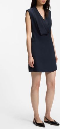 BOSS Danjanal Sleeveless Tuxedo Minidress in Sky Captain at Nordstrom, Size 10