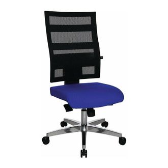Topstar Silla Giratoria De Oficina Con Tecnolog&iacute;a De Sincronizaci&oacute;n De Puntos Negro / Azul 450-550 Mm Capacidad De Carga 110 Kg