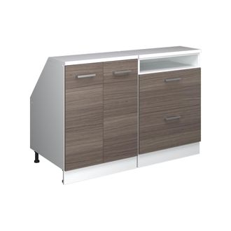 Vicco Conjunto De Armarios Para Techo Inclinado Rion, Gris Noble, 120 Cm Lote De 2 Carcasas De Armario 60 Cm De Profundidad, Vicco