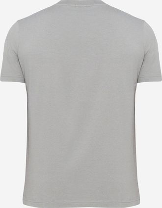 HUGO BOSS Mens T-Shirt Stretch Cotton Grey T-Shirts And Polos
