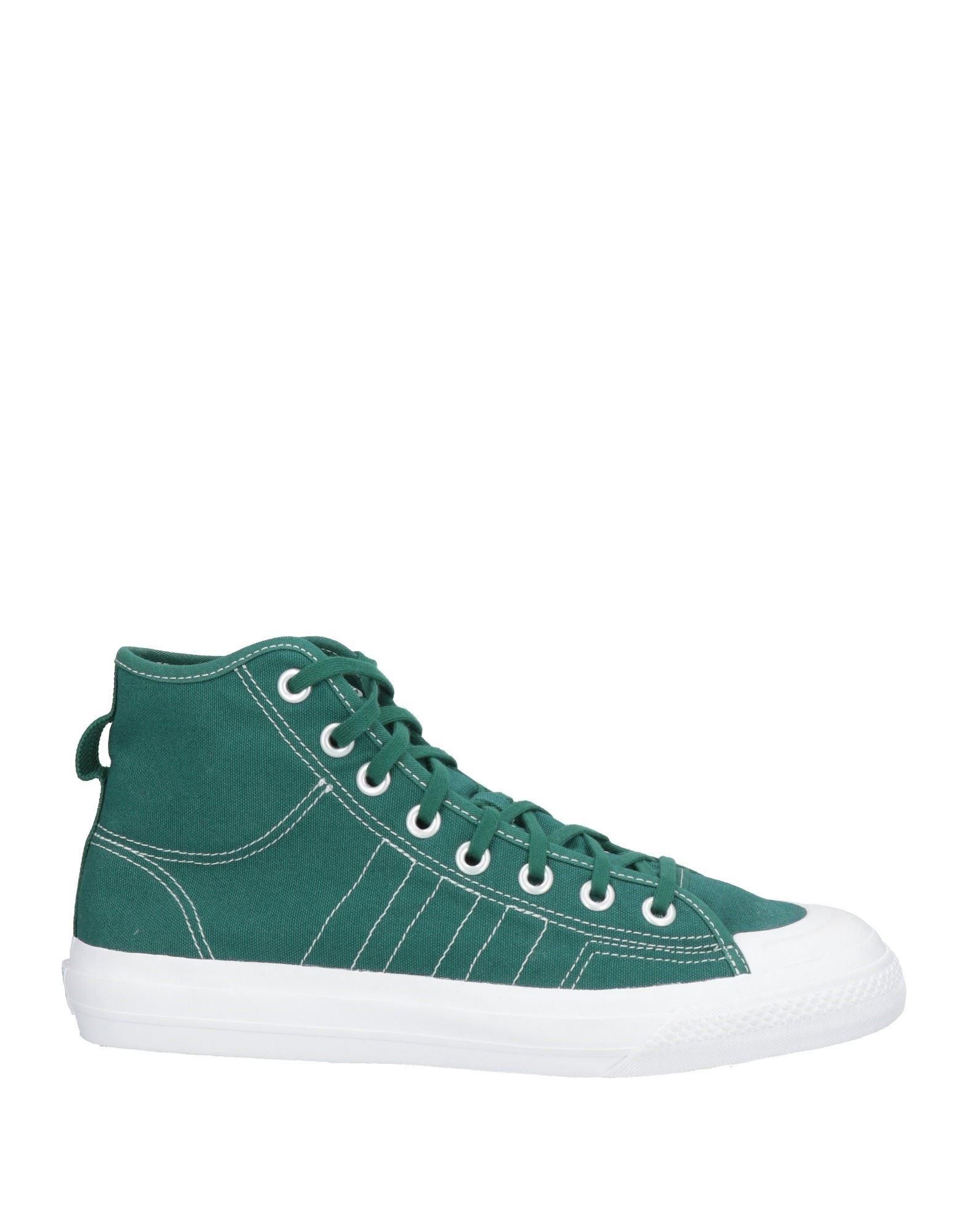 Green adidas high top sneakers deals