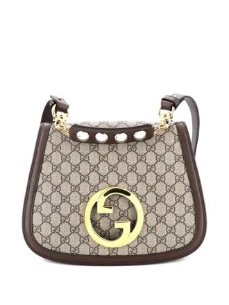 Gucci Blondie NM Top Handle Bag GG Coated Canvas Medium satchel - Marrone