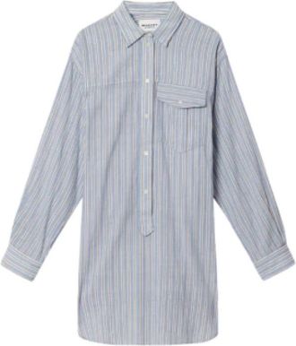 Isabel Marant Loriane Overhemdjurk - Dames - Shirt Kleedjes - Blauw - S - Kleedjes