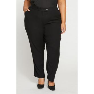 Universal Standard All Day High Waist Cigarette Pants in Black at Nordstrom, Size Xx-Large