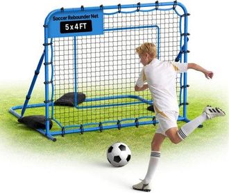 OEM Red De Rebote Para F&uacute;tbol 1470 X 1170 Mm, Rebotador De F&uacute;tbol Con &Aacute;ngulo De Cambio R&aacute;pido Para Control, Estructura De Hierro Y Red De Pe, Pr&aacute;ctica De 