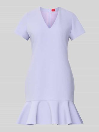 HUGO BOSS Tailliertes Etuikleid mit Viskose Anteil Modell KABILA in Flieder, Gr&ouml;&szlig;e 32