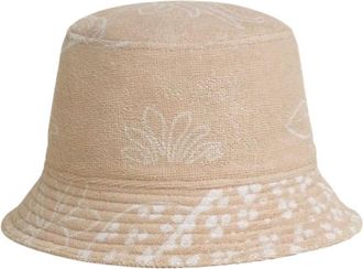 Hermès Beige Gene Les Leopards Terry Towelling Bucket Hat Size M