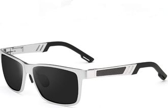 Generic Polarized Sunglasses HD Driving with Silicone Nose Pads - Aluminum Magnesium Alloy Frame to Effectively Block Strong Light for Men