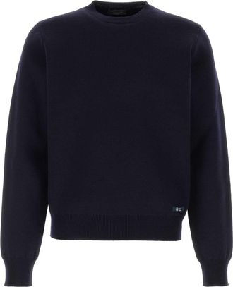 Prada Dark Blue Wool Blend Sweater