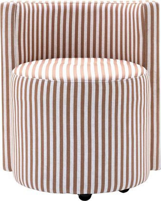 TOV Furniture Tov Furniture Alyssa Striped Linen Rolling Desk Chair