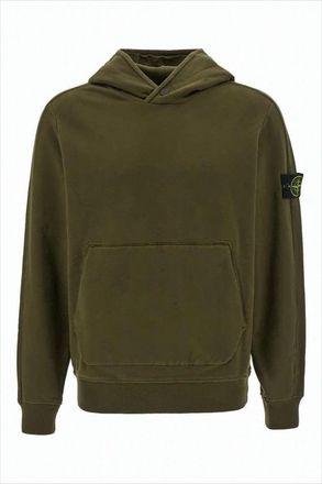 Stone Island Relaxed Fit Hooded Sweatshirt With Logo Patch