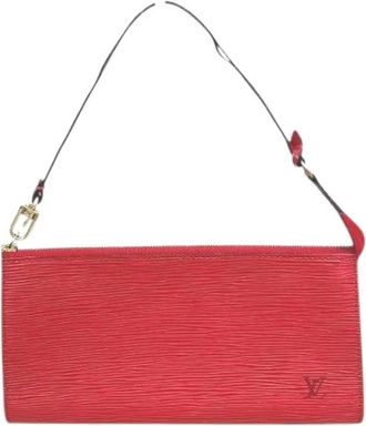 Louis Vuitton Pre-owned Clutches, female, Red, Size: ONE SIZE Pre-owned Pochette Accessoires Epi Handbag