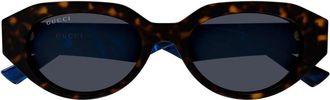 Gucci Panthos Zonnebril - Dames - Zonnebrillen - Bruin - 53 MM - Accessoires