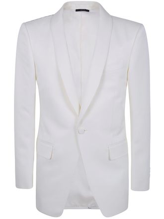 Tom Ford Wool Silk Sharp Faille Slim Shawl Lapel Jacket