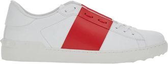 Valentino Garavani Calfskin Open Sneaker - Heren - Sneakers - Wit - 41 EU - Leer - Schoenen