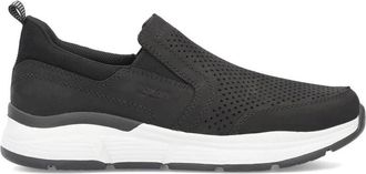 Rieker Zwarte Sneakers - Heren - Sneakers - Zwart - 42 EU - Leer - Schoenen