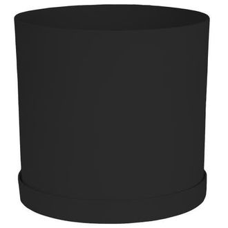 Bloem 10 Inch Mathers Round Planter With Saucer Tray, Black at Nordstrom