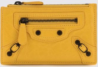 Balenciaga Portacarte di credito Le City in pelle Arena