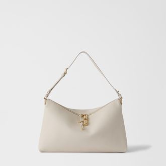Furla Debby Borsa A Spalla L Panna Bianco Pelle Di Vitello Notte + Pelle Di Vitello Sidney Donna