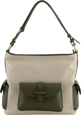 Pourchet Reporter Schoudertas - Dames - Schoudertassen - Groen - ONE Size - Katoen - Tassen