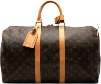 Louis Vuitton Pre-owned Weekend Bags, female, Brown, Size: ONE SIZE Pre-owned Fabric Travel Bag