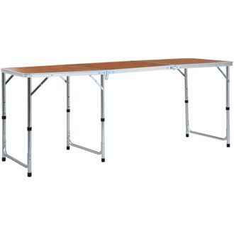 vidaXL Mesa De Camping Plegable De Aluminio 180x60 Cm Vidaxl