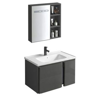 Rea Un Conjunto De Muebles De Ba&ntilde;o Con Lavabo Rea Aa510 Tula 60cm Grey