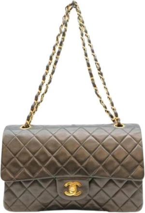 Chanel Pre-owned Vintage Schoudertas - Dames - Vintage Schoudertas - Bruin - ONE Size - Leer - Vintage