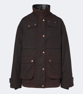 Acne Studios Oversized cotton canvas down jacket