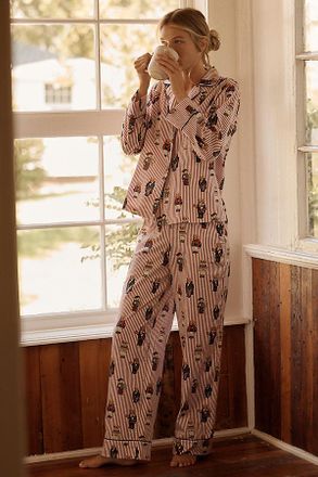 Polo Ralph Lauren 100% Cotton Bear Print Pajama Set