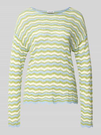 More & More More & More Strickpullover mit Rundhalsausschnitt in Hellblau, Gr&ouml;&szlig;e 34