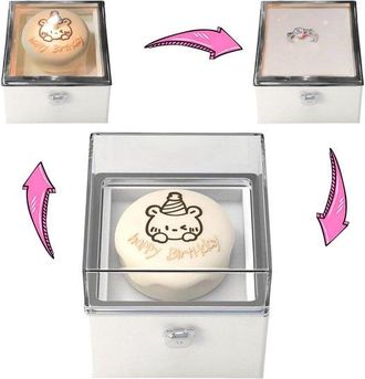 OEM Caja Para Anillos Con Forma De Pastel De Oso, Caja Sorpresa, Vela Encender, Una Confesi&oacute;n En Pareja, Caja Giratoria Para Anillos