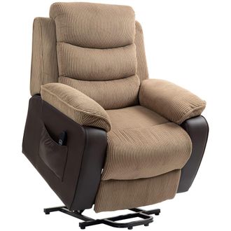 HOMCOM Sill&oacute;n levanta personas 96x96x108 cm marr&oacute;n