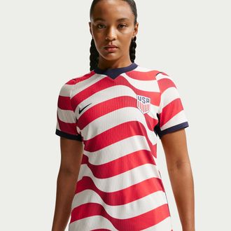 Nike USMNT 2026 Match Home Nike Womens Aero-FIT Soccer Authentic Jersey in White | IB5253-133