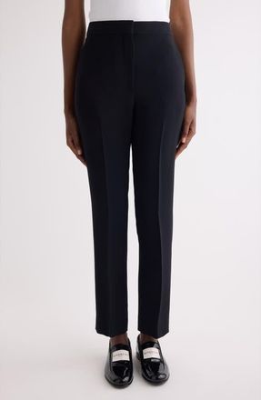 Givenchy Slim Wool Ankle Pants in Black at Nordstrom, Size 12 Us
