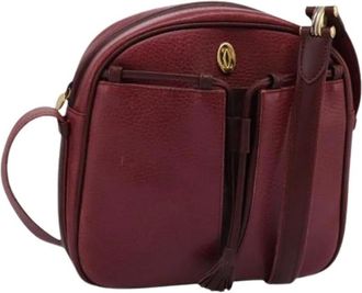 Cartier Pre-owned Cross Body Bags, female, Red, Size: ONE SIZE Pre-owned Vintage Shoulder Bag