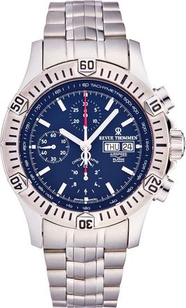 Revue Thommen Air speed Chronograph Automatic Blue Dial Mens Watch 16071.6126