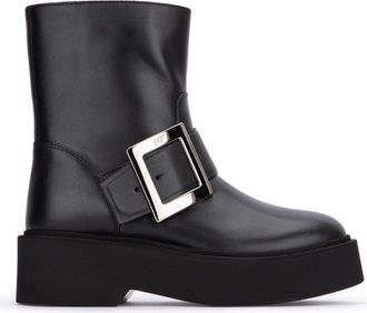 Roger Vivier Viv Rangers High Met Bikers Bootie