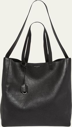 Saint Laurent Mens Large Leather Shopper Bag