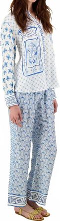Me369 Bailey Straight Leg Track Pants In Amalfi Coast