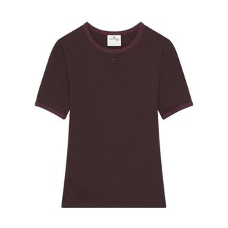 Courr&egrave;ges T-Shirts - Dames - T-shirts - Rood - S - Tops