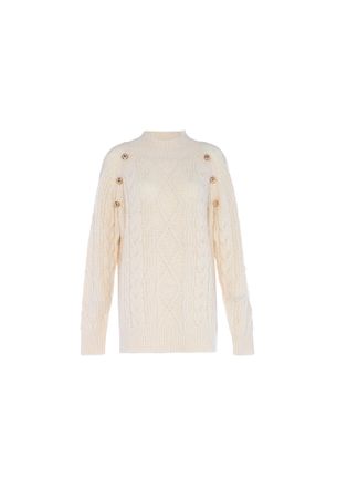 Faina Gebreide trui Dames wolwit