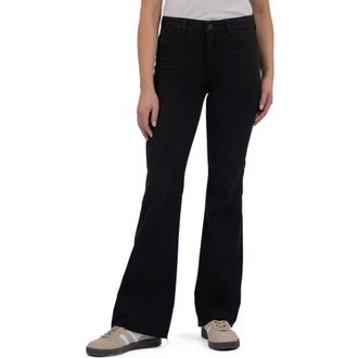 Kut from the Kloth Stella High Waist Raw Hem Flare Jeans in Uplifting at Nordstrom Rack, Size 8