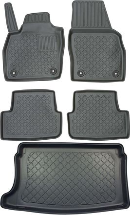 OEM Juego De Alfombrillas Para Coche Y Maletero Para Seat Ibiza V Hatchback Desde Junio De 2017